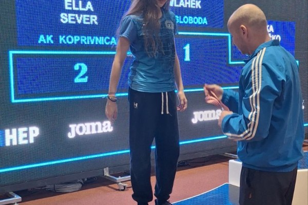 Ella Sever srebrna na Prvenstvu Hrvatske u dvorani za mlađe kadetkinje
