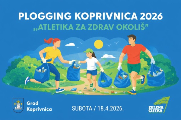 Plogging KOPRIVNICA 2026 – „Atletika za zdrav okoliš“