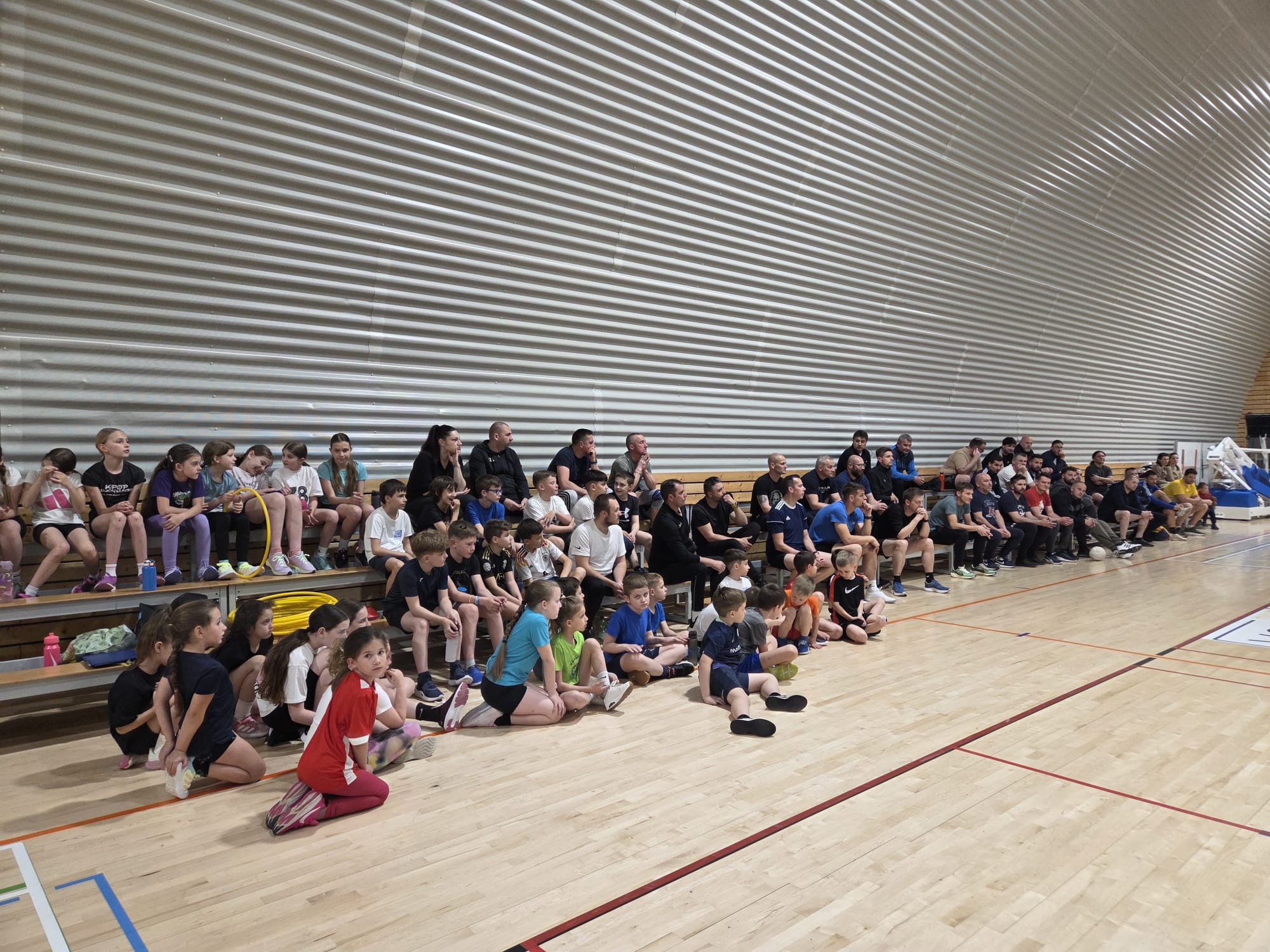 Trening naših limača i limačica s očevima